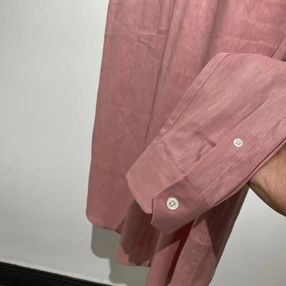[Pendant elegant temperament] Light luxury Italian versatile, linen Tencel loose business casual long-sleeved shirt