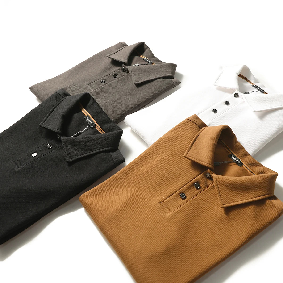 ZZ light mature style spring and autumn new commuter casual knitted polo shirt
