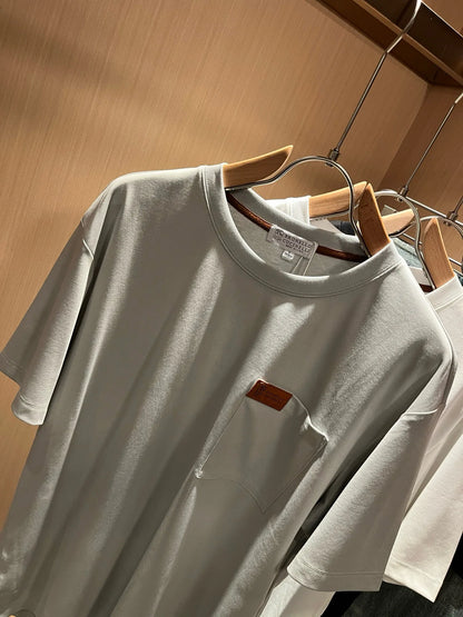 BC Men's Clothing 25 Summer New Cotton Sweat-absorbing Breathable Fashion Casual Old Money Wind Crew Neck Short Sleeve T-Shirt