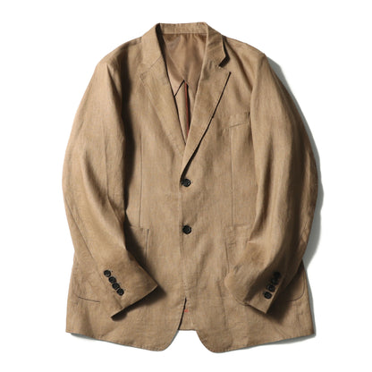 2025 spring and summer new men's high-end 100% pure linen breathable casual suit old money style suit jacket