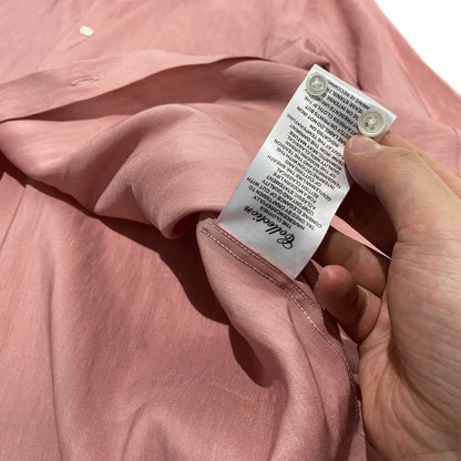 [Pendant elegant temperament] Light luxury Italian versatile, linen Tencel loose business casual long-sleeved shirt