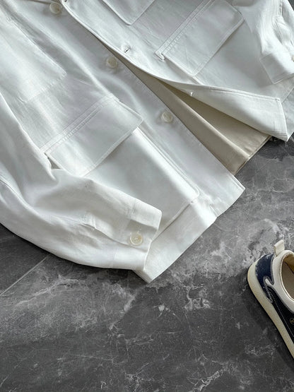 Low key old money style BC spring lyocell linen blend lapel jacket jacket
