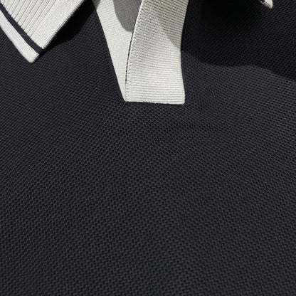 Light luxury style 25 spring and summer new, old money style business leisure commuting lapel short-sleeved T-shirt polo shirt