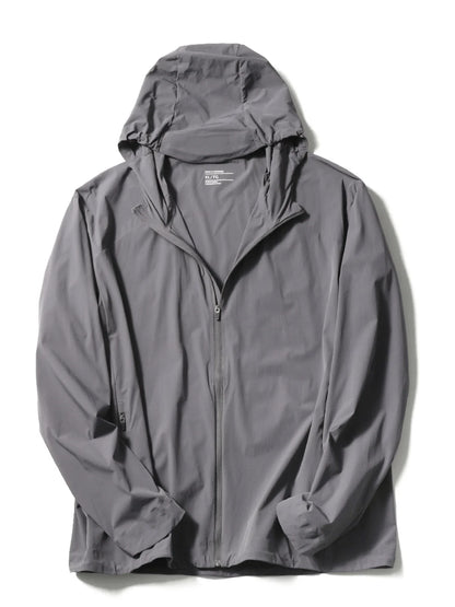 2025 summer new men's outdoor elastic light waterproof jacket breathable quick-drying jacket