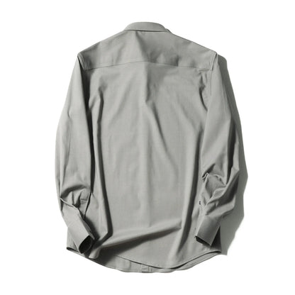 Premium old money style, spring and autumn new modal wool blended long-sleeved shirt business casual shirt