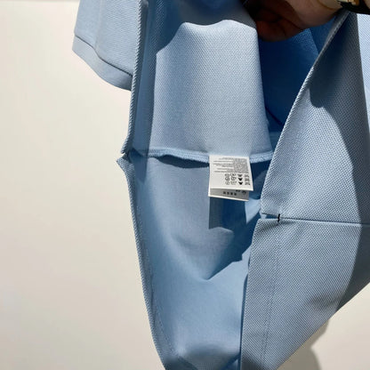 High-end quality, American horse cotton business casual lapel short-sleeved T-shirt polo shirt