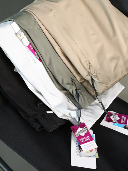 City outdoor 2025 summer new men's urban commuter sports shorts elastic quick-drying woven five-point pants 9075