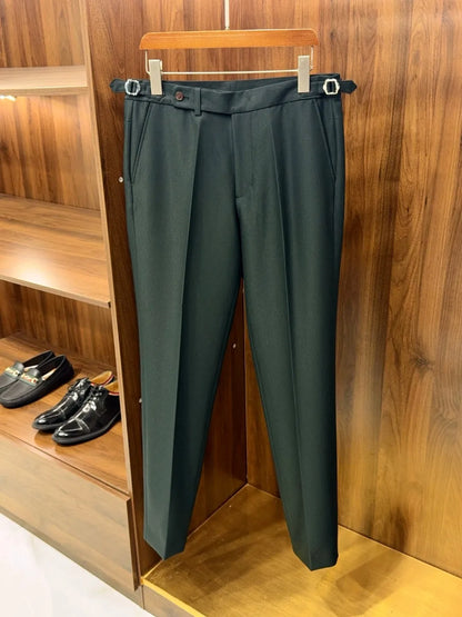 LP old money wind wool mixed tencel business casual straight pants