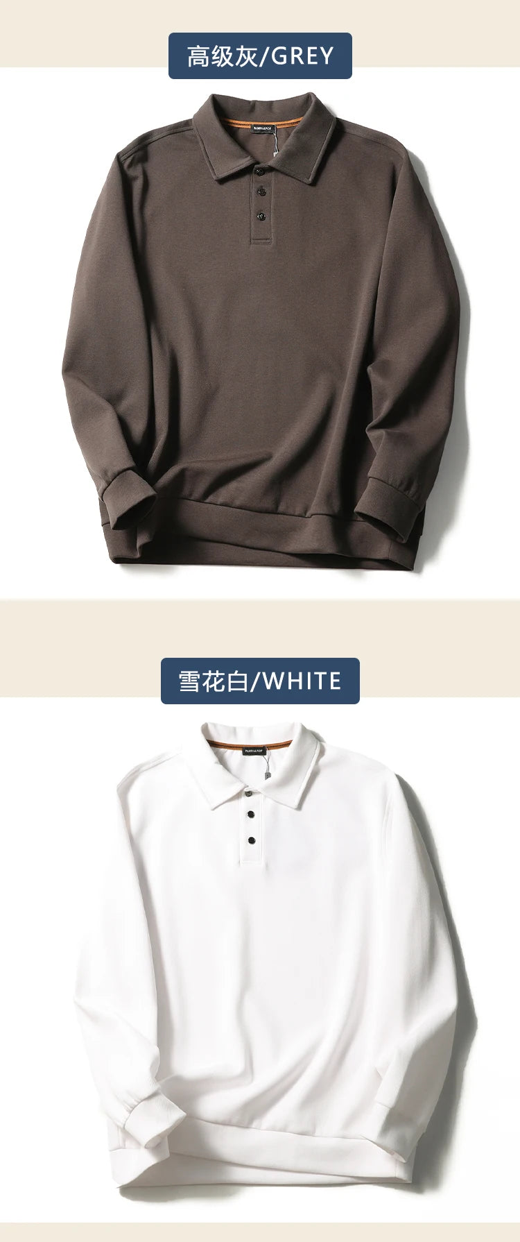 ZZ light mature style spring and autumn new commuter casual knitted polo shirt
