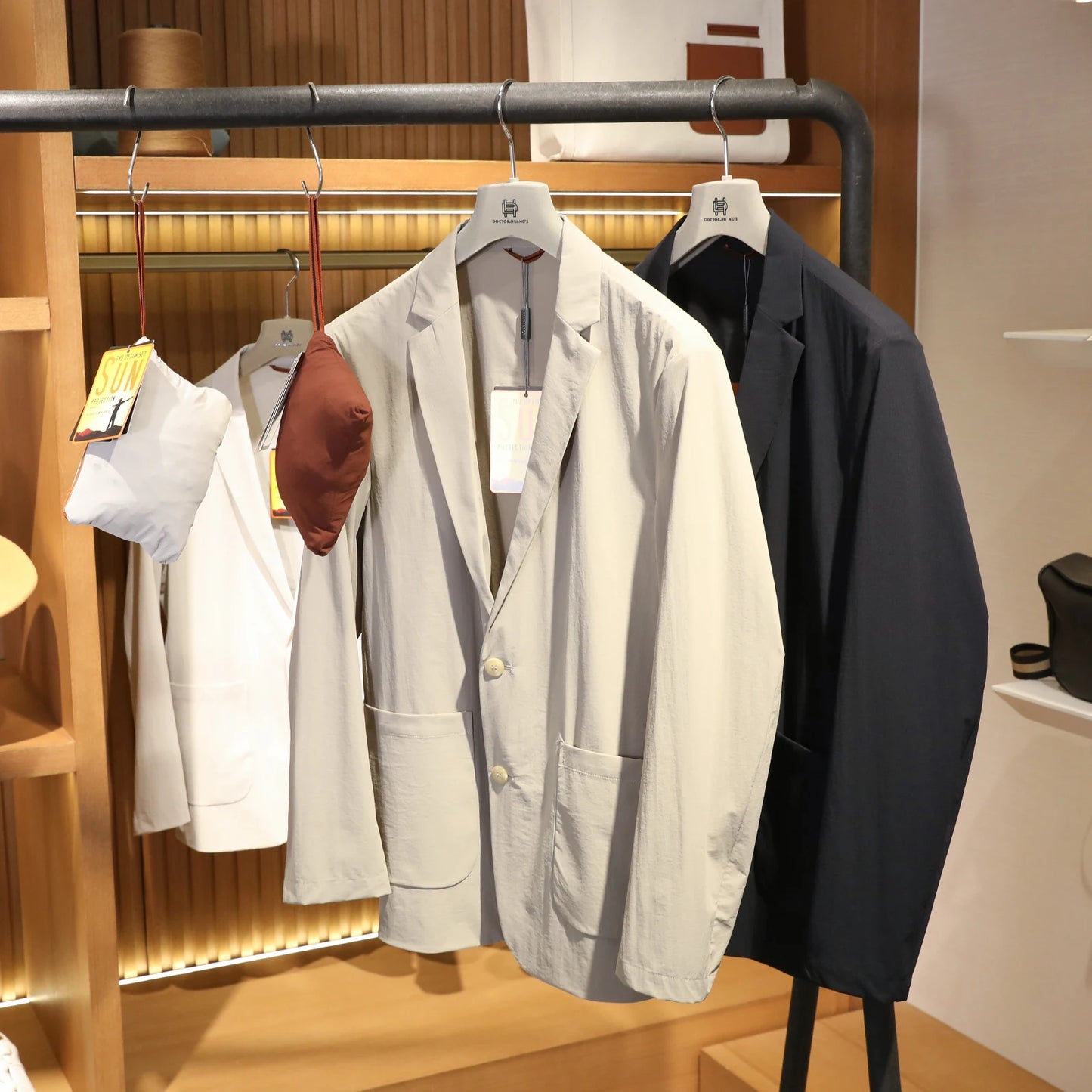 ZZ spring and summer new men's business casual quick-drying storage sunscreen casual blazer