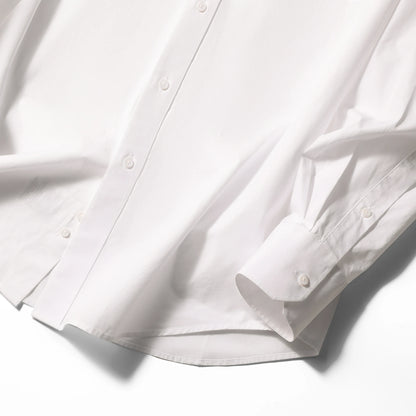 2025 spring new men's light luxury old money style business casual long-sleeved shirt 100% cotton breathable shirt