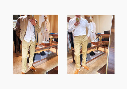 Autumn and winter business high-end mulberry silk long-sleeved shirt men's wool knitted cardigan sweater