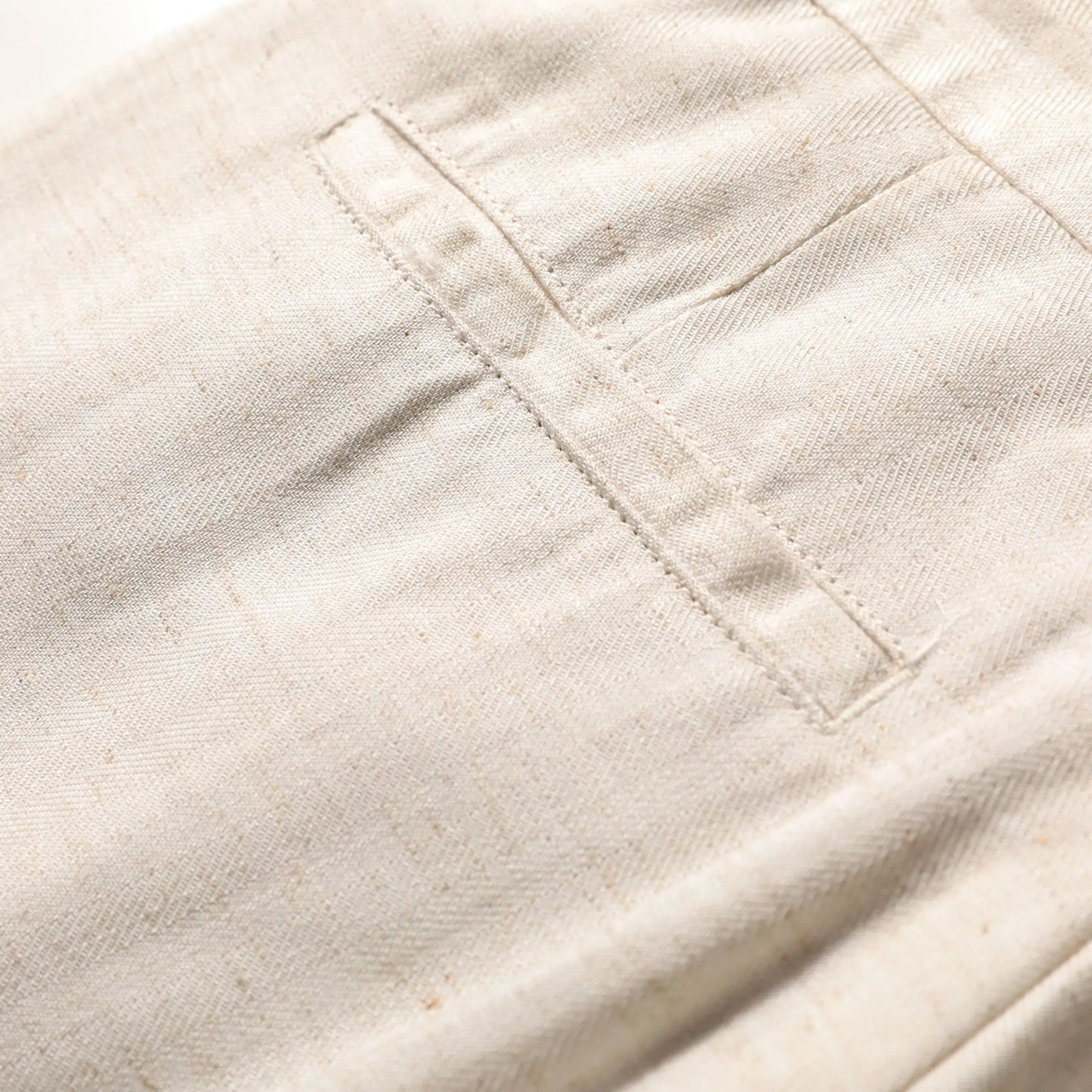 ZZ spring and summer new business casual cool tencel linen blend trousers