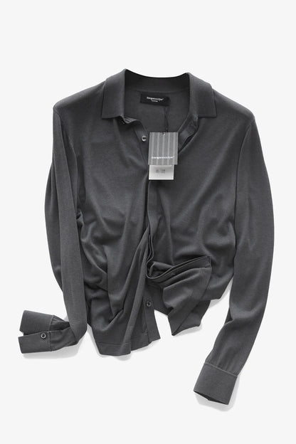 ZZ new men's light luxury business casual long-sleeved knitted cardigan jacket stacked with bottoming shirt