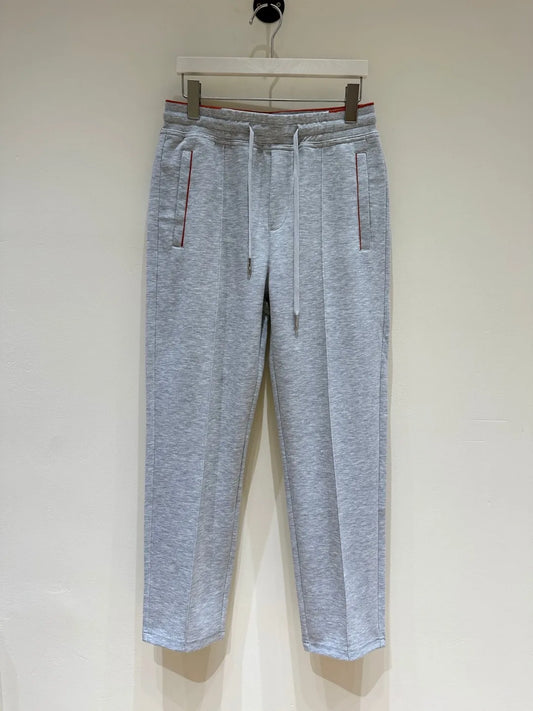 LP Old Money Wind Tencel Cotton Blended Elastic Waist Straight Leg Wide Leg Casual Pants