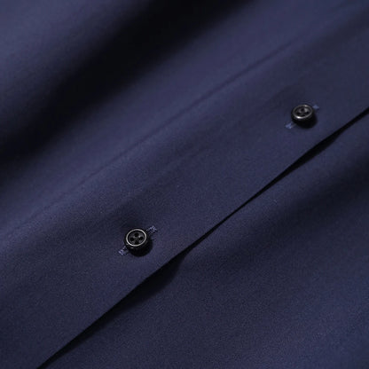Italian luxury, spring new men's light business drape anti-wrinkle elastic long-sleeved shirt bottoming top