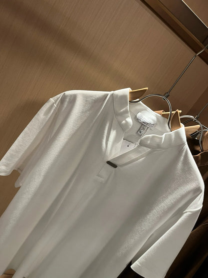 Italy BC summer new yarn cotton breathable simple fashion casual short-sleeved T-shirt