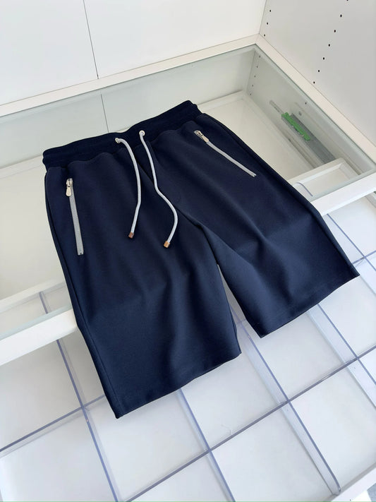 Italian BC high count pure cotton blended breathable fabric retro shorts