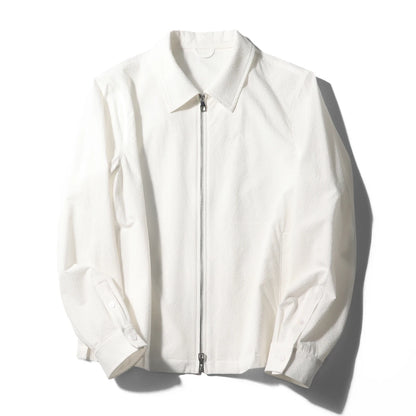 2025 spring and summer new men's high sense business casual breathable seersucker shirt lapel jacket jacket