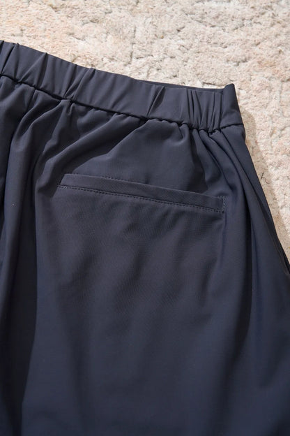 Italian style vintage style summer high waisted five quarter straight leg business casual shorts, quick drying trousers
