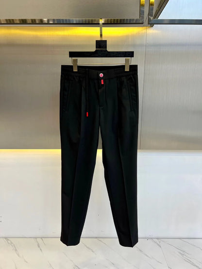 25 summer new kiton chiton men's solid color straight pants solid color simple fashion versatile casual pants trousers