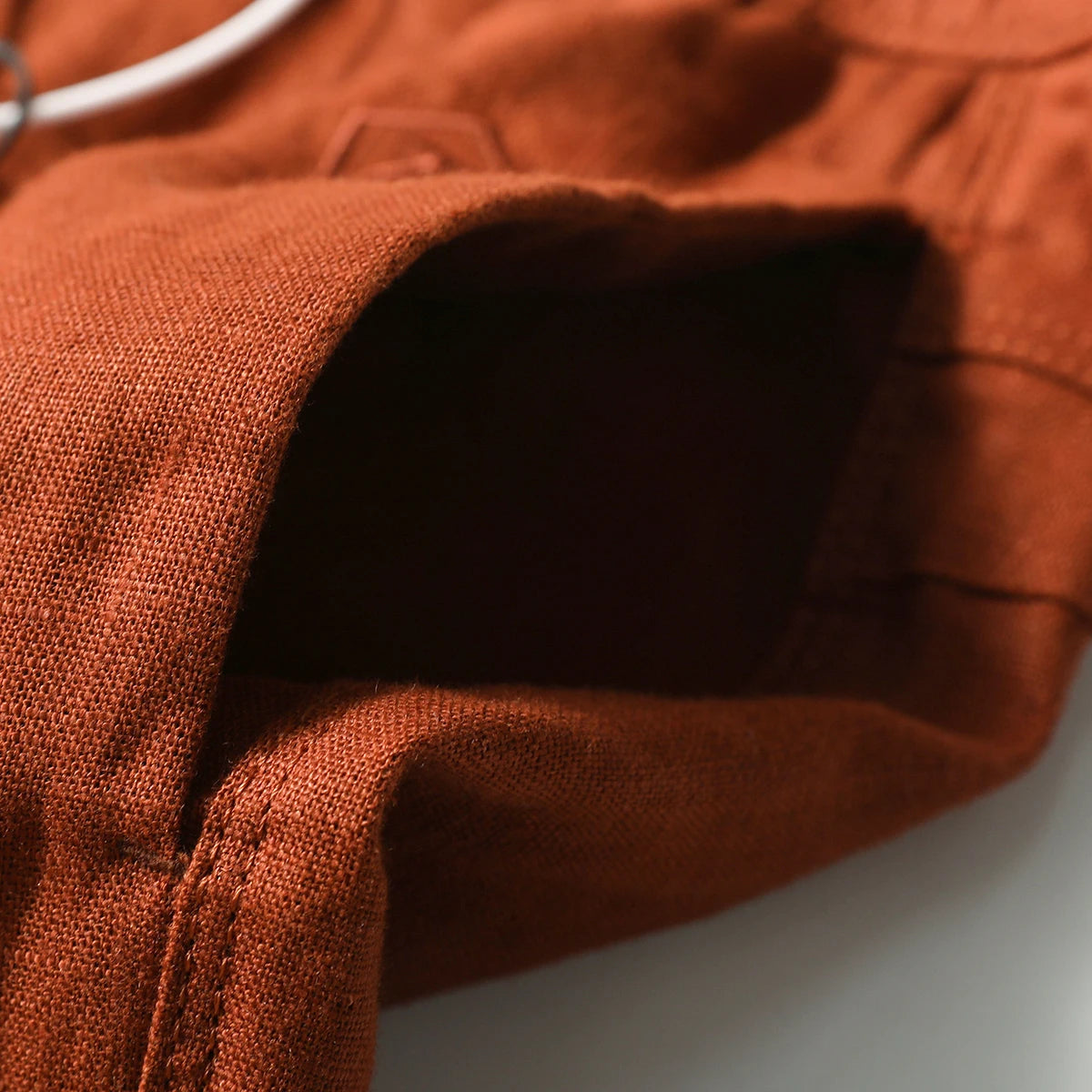 ZZ summer pure linen shorts men's breathable quick-drying easy-care five-point outdoor casual pants
