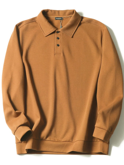 ZZ light mature style spring and autumn new commuter casual knitted polo shirt