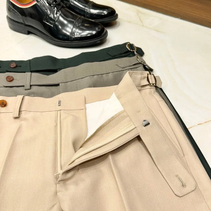 LP old money wind wool mixed tencel business casual straight pants