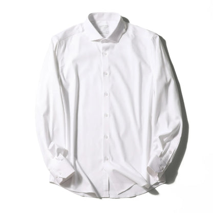 Premium old money style, spring and autumn new modal wool blended long-sleeved shirt business casual shirt