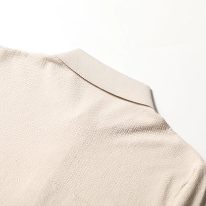 Italian luxury ZZ series 2025 summer new men's business casual simple machine washable cotton knitted POLO shirt