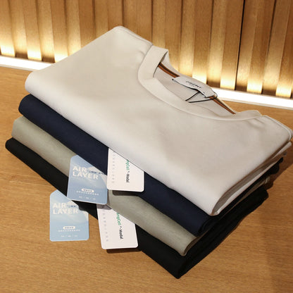 ZZ series 2025 summer new men's outdoor leisure simple modal tencel cotton blended short-sleeved T-shirt