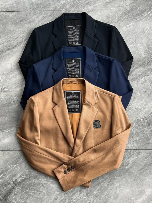 Italy BC men's spring and summer new modal non-ironing anti-wrinkle fashion casual old money style casual suit jacket