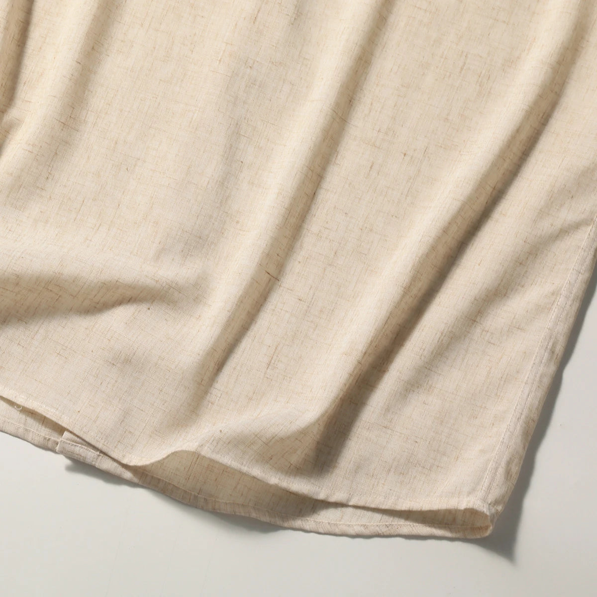 Z Italian luxury summer new light and thin liquid ammonia ice silk linen breathable and easy to take care of short-sleeved shirt