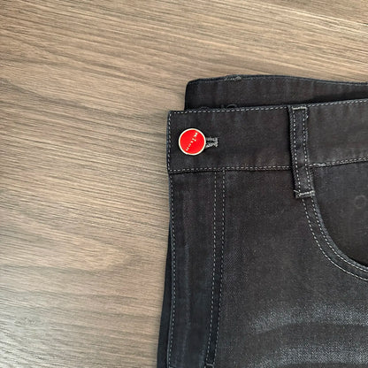 2025 summer new kiton chiton men's slim-fitting small feet solid color simple fashion casual jeans