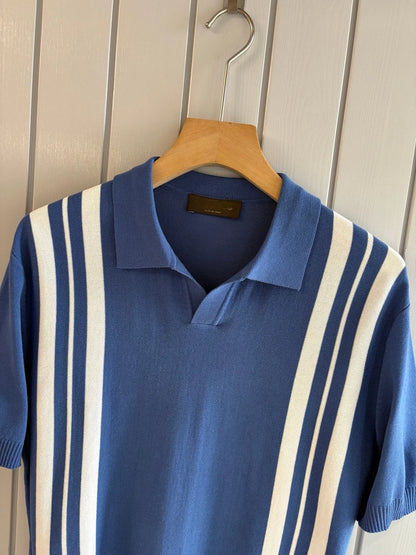 Italian LP old money wind 25 summer cashmere mulberry silk lapel short-sleeved business casual polo shirt