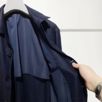 High luxury heavy series, light and breathable texture, temperament gentleman business casual linen loose jacket