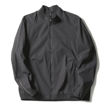 2025 summer new men's outdoor camping travel three-proof sunscreen jacket light breathable stand-up collar jacket