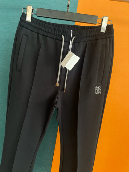 Italy BC old money style men's summer new Tencel space cotton sweatpants solid color business casual pants
