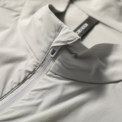 2025 summer new men's outdoor camping travel three-proof sunscreen jacket light breathable stand-up collar jacket