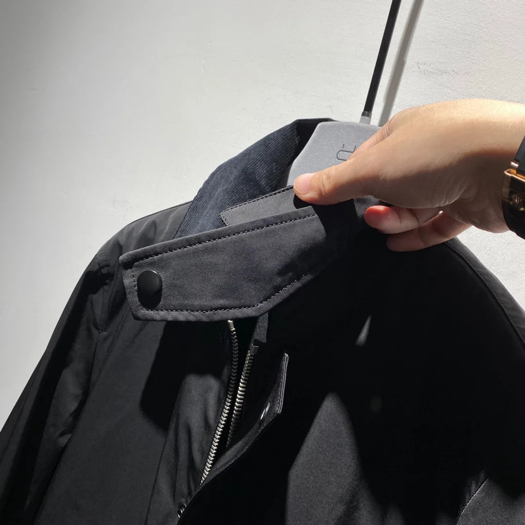 [Wool liner removable] Corduroy retro lapel LP American casual high-end cotton jacket