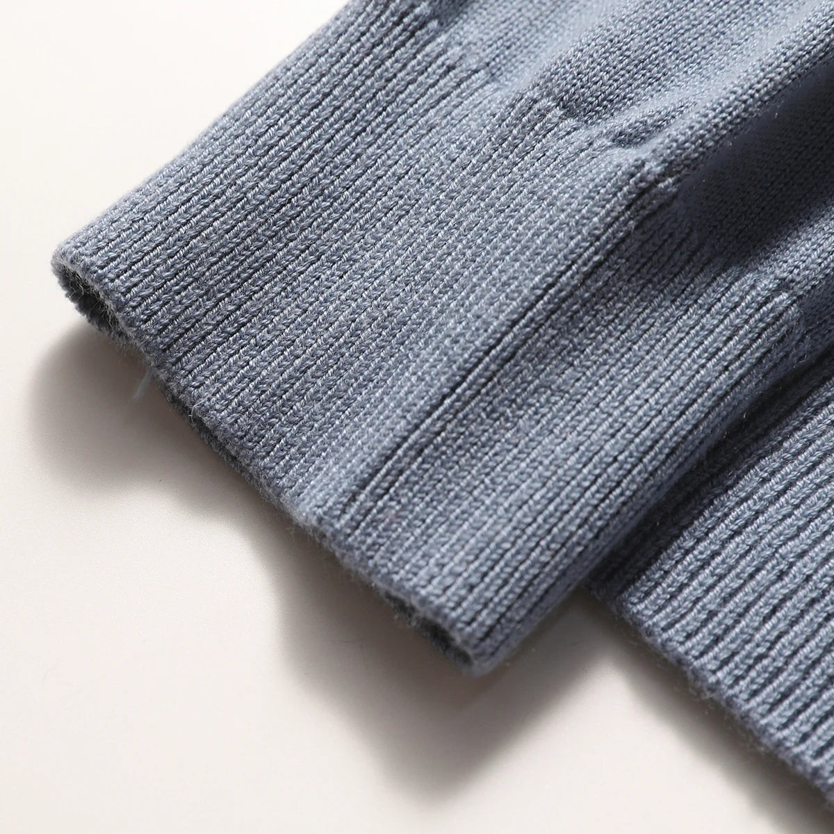 ZZ series classic Italian light luxury, spring and autumn wool blended men's crew neck knitted sweater anti-pilling sweater
