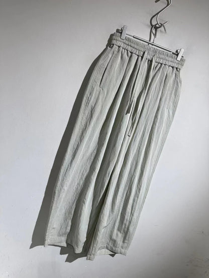 Comfortable and simple, versatile high-grade elastic elastic waist drawstring straight loose casual pants men