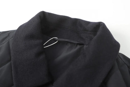 Classic LP Premium Textured Cashmere Woolen Lapel Rhombus Quilted Car Line Warm Camel Velvet Cotton Jacket