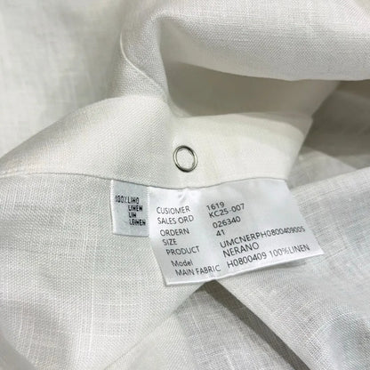 Italian Kiton vintage style minimalist 25 spring/summer linen business casual long sleeved shirt