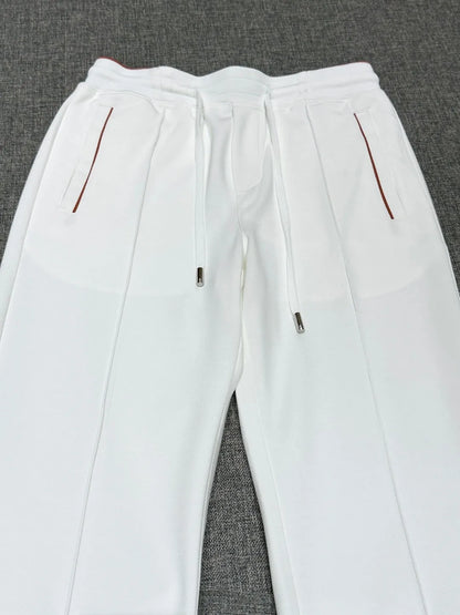 LP Old Money Wind Tencel Cotton Blended Elastic Waist Straight Leg Wide Leg Casual Pants