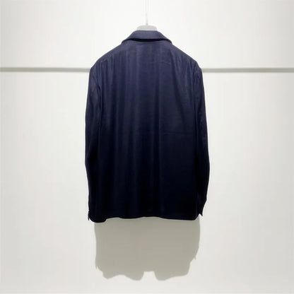 High luxury heavy series, light and breathable texture, temperament gentleman business casual linen loose jacket