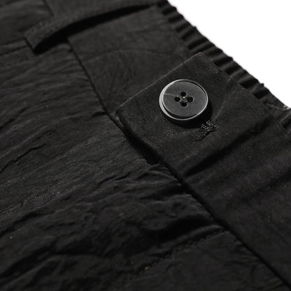 2025 spring and summer new men's light luxury urban outdoor acetate cool breathable wide-leg straight casual pants