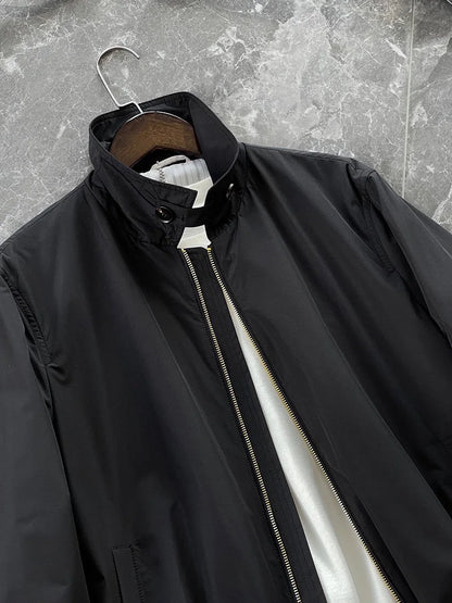 Italy BC men's clothing autumn and winter new fashion casual old money wind Harrington built-in thin cotton thermal jacket