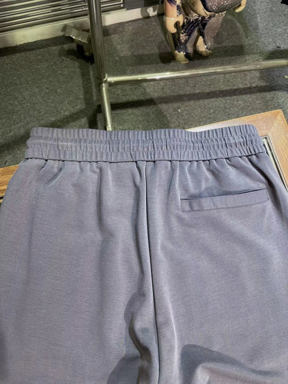 Italy BC men's summer new woven breathable fabric fashion old money style men's thin straight casual pants