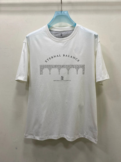 Italian BC men's clothing, summer new long-staple cotton breathable simple fashion casual round neck short-sleeved T-shirt